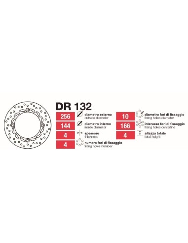 discos de freno delt honda transalp 08 dr132