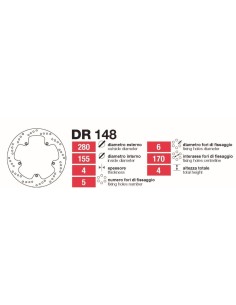discos de freno delt yamaha tzr50 tuono dr148