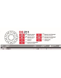 discos de freno grimeca yamaha cygnus 125 ds211