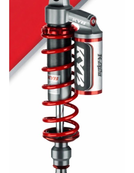 amortiguadores traseros kyb gas rg2 1006 2 rojos para honda forza 300 2018 2025