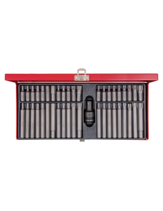 caja de puntas de impacto 10 mm king tony 1043cq 43 piezas hex torx ribe