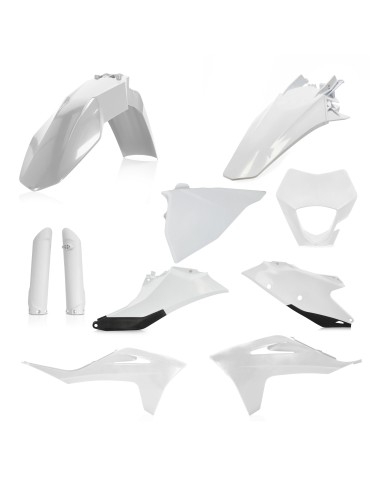 kit completo de plasticos moto acerbis blanco0024633 gasgas ec 250 300 250f 350f 2021 2023