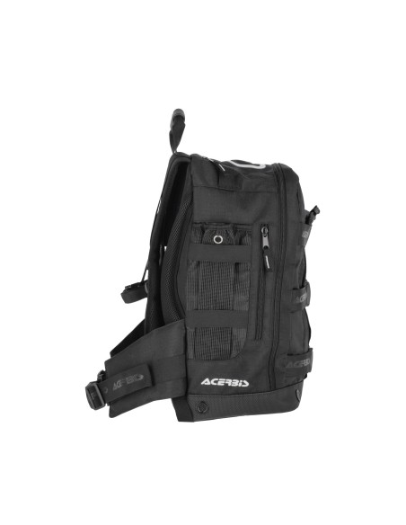 mochila moto acerbis shadow logo 38l negra 0026012 090 enduro off road