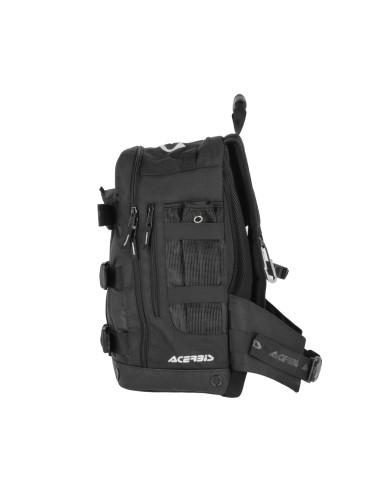 mochila moto acerbis shadow logo 38l negra 0026012 090 enduro off road