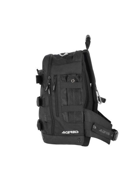 mochila moto acerbis shadow logo 38l negra 0026012 090 enduro off road