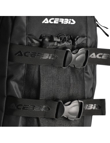 mochila moto acerbis shadow logo 38l negra 0026012 090 enduro off road