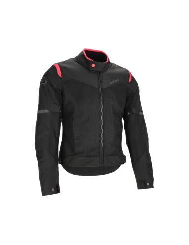 chaqueta acerbis ce ramsey vented 2 0 lady negra y rosa 0026150 723