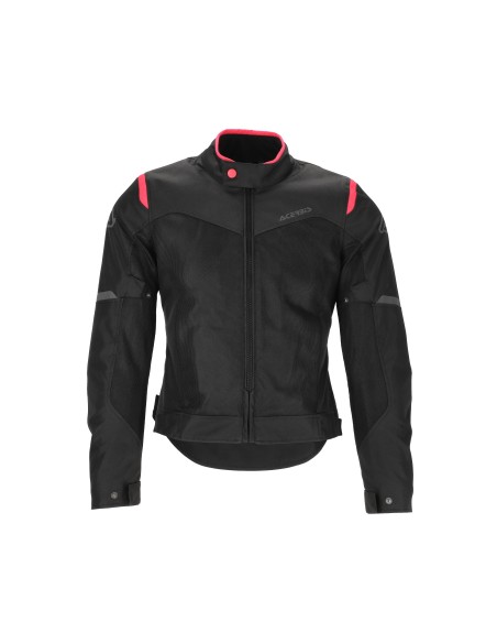 chaqueta acerbis ce ramsey vented 2 0 lady negra y rosa 0026150 723