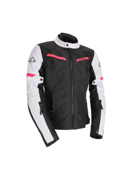 chaqueta acerbis ce x street lady negra y rosa 0024503 723