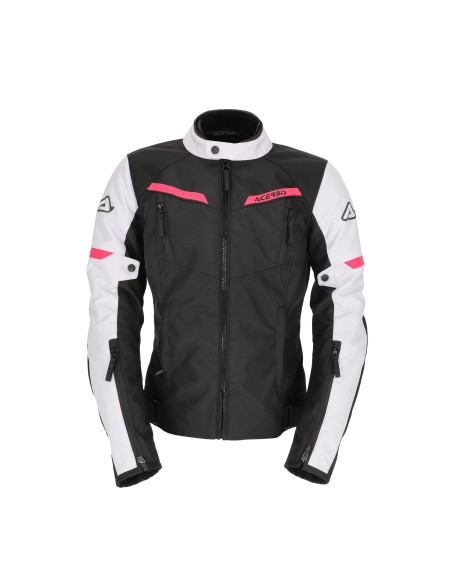 chaqueta acerbis ce x street lady negra y rosa 0024503 723