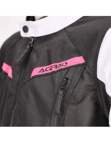 chaqueta acerbis ce x street lady negra y rosa 0024503 723