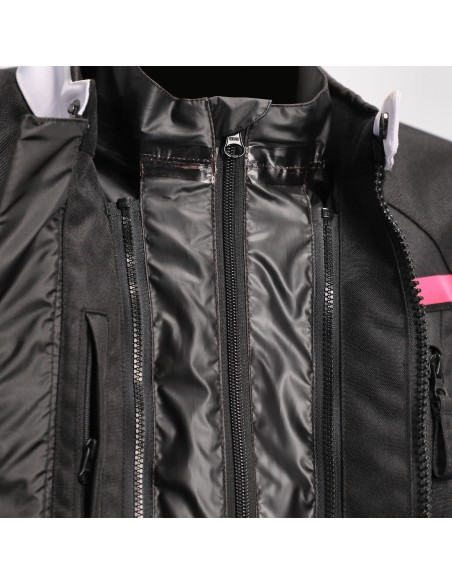 chaqueta acerbis ce x street lady negra y rosa 0024503 723