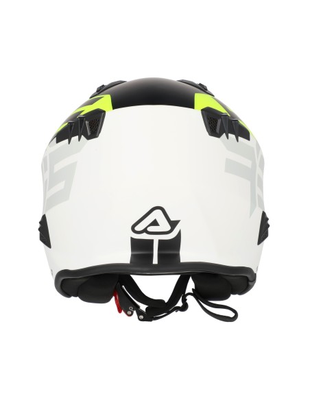 casco acerbis jet aria graphic sport 22 06 color negro y amarillo fluor mate 0026602 457