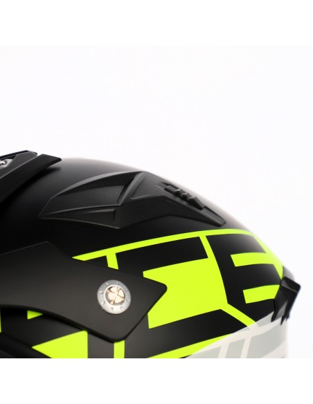 casco acerbis jet aria graphic sport 22 06 color negro y amarillo fluor mate 0026602 457