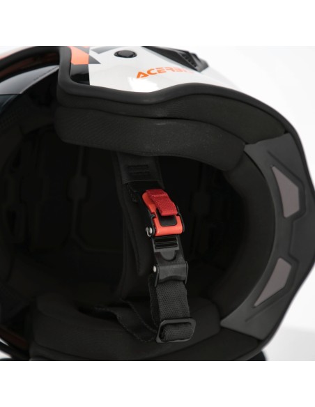casco acerbis jet aria graphic sport 22 06 blanco naranja