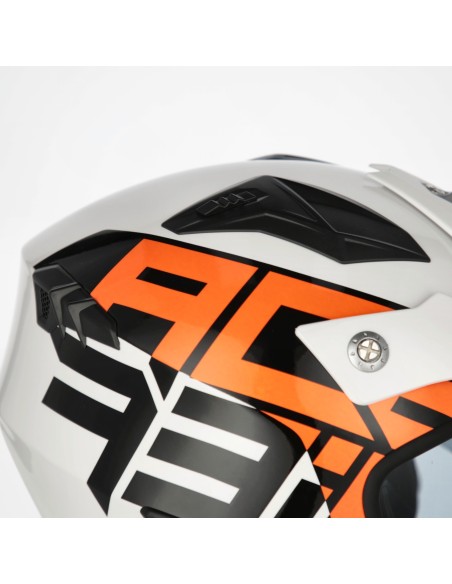 casco acerbis jet aria graphic sport 22 06 blanco naranja