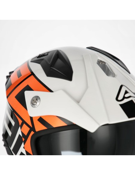 casco acerbis jet aria graphic sport 22 06 blanco naranja