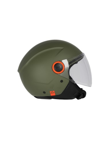 casco acerbis jet modelo brezza 22 06 verde militar 0026061 582