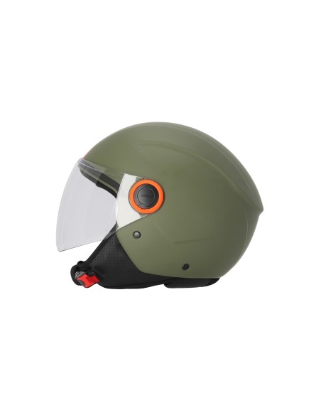 casco acerbis jet modelo brezza 22 06 verde militar 0026061 582