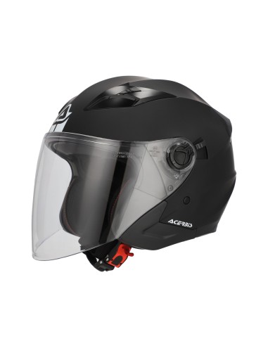casco jet acerbis firstway 2 0 22 06 negro con visor solar moto road 0025424 091