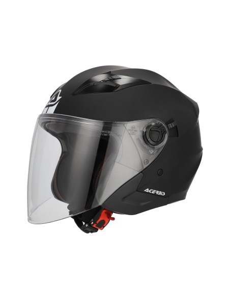 casco jet acerbis firstway 2 0 22 06 negro con visor solar moto road 0025424 091