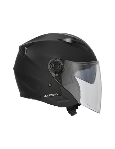 casco jet acerbis firstway 2 0 22 06 negro con visor solar moto road 0025424 091