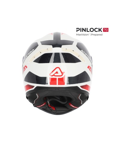 casco acerbis krapon blanco y rojo homologacion 22 06 0024663 239