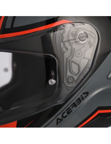 casco integral moto acerbis tarmak x fibra ece 22 06 color gris y rojo 0027315