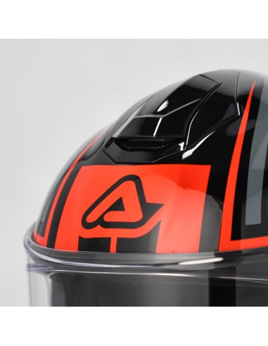 casco integral moto acerbis tarmak x fibra ece 22 06 color gris y rojo 0027315