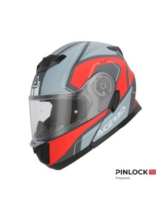 casco acerbis serel 22 06 gris y rojo 0025201 295 2