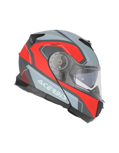 casco acerbis serel 22 06 gris y rojo 0025201 295