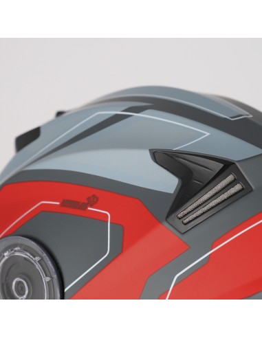 casco acerbis serel 22 06 gris y rojo 0025201 295