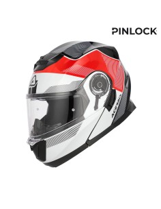 casco modular acerbis serel 22 06 rojo y gris 0025201 239 2