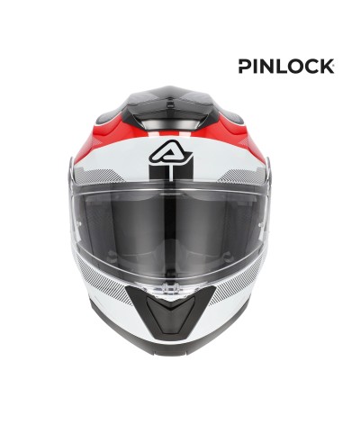 casco modular acerbis serel 22 06 rojo y gris 0025201 239