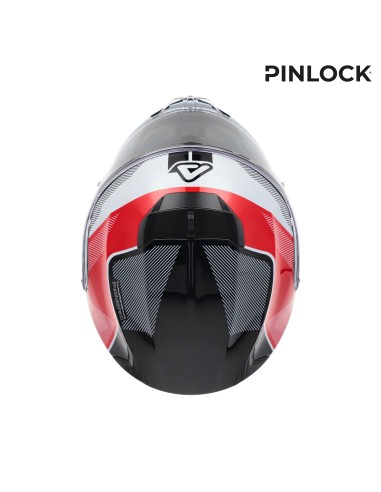 casco modular acerbis serel 22 06 rojo y gris 0025201 239