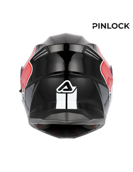 casco modular acerbis serel 22 06 rojo y gris 0025201 239