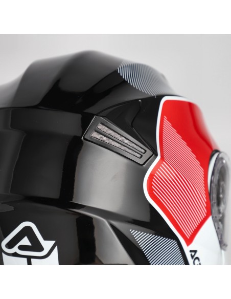 casco modular acerbis serel 22 06 rojo y gris 0025201 239