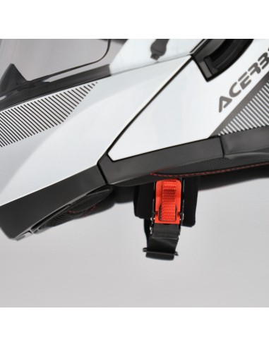 casco modular acerbis serel 22 06 rojo y gris 0025201 239