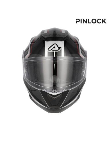 casco modular acerbis serel 22 06 blanco y rojo 0025201 314