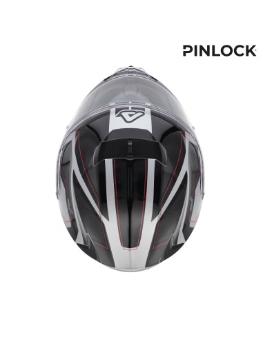casco modular acerbis serel 22 06 blanco y rojo 0025201 314