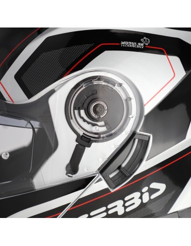casco modular acerbis serel 22 06 blanco y rojo 0025201 314