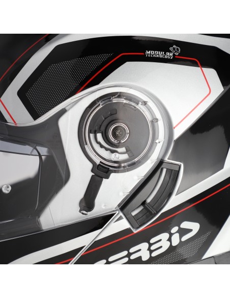 casco modular acerbis serel 22 06 blanco y rojo 0025201 314