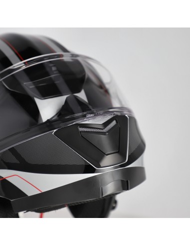 casco modular acerbis serel 22 06 blanco y rojo 0025201 314