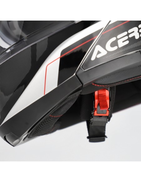 casco modular acerbis serel 22 06 blanco y rojo 0025201 314