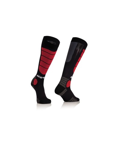 calcetines acerbis impack negro y rojo 0021633 323