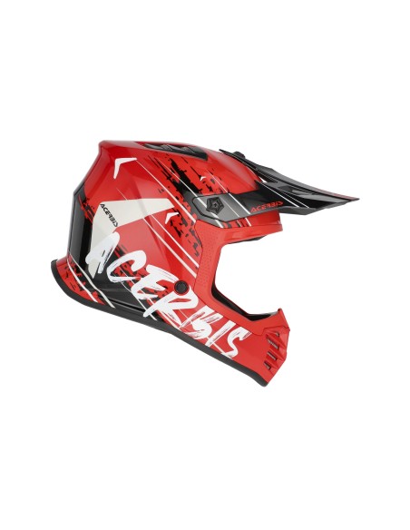 casco acerbis off road junior profile color rojo y negro 0025401 349