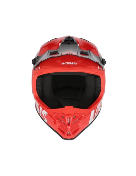 casco acerbis off road junior profile color rojo y negro 0025401 349