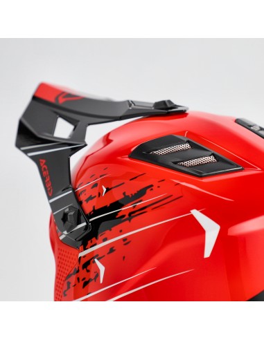 casco acerbis off road junior profile color rojo y negro 0025401 349