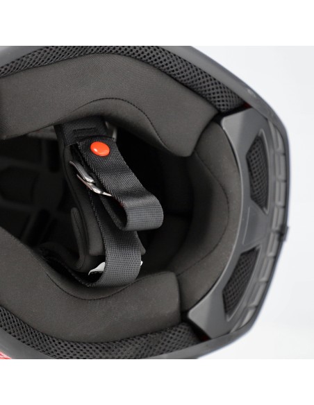 casco acerbis off road junior profile color rojo y negro 0025401 349