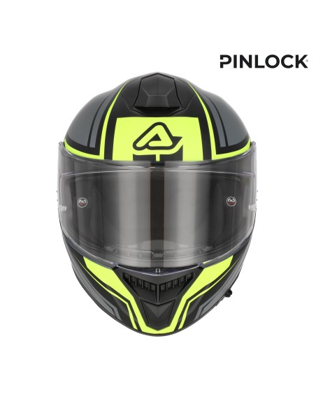 casco integral moto acerbis tarmak x fibra ece 22 06 color gris y amarillo 0027315